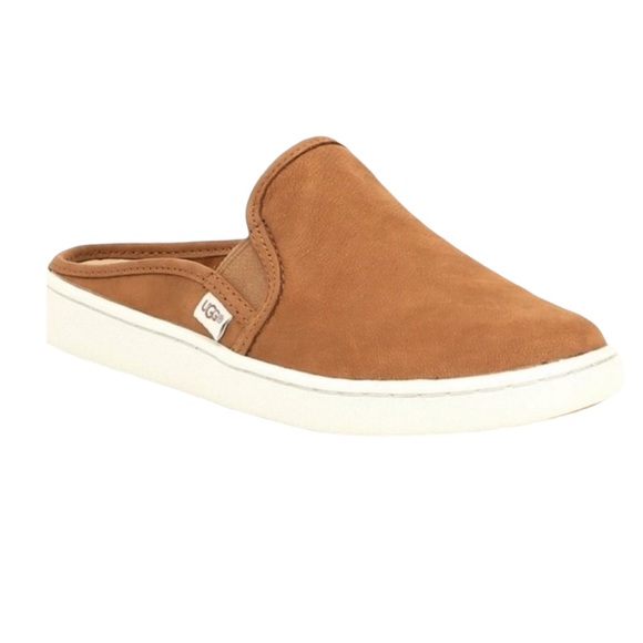 UGG Shoes - UGG Gene Tan Nubuck Leather Slip On Mule size 8